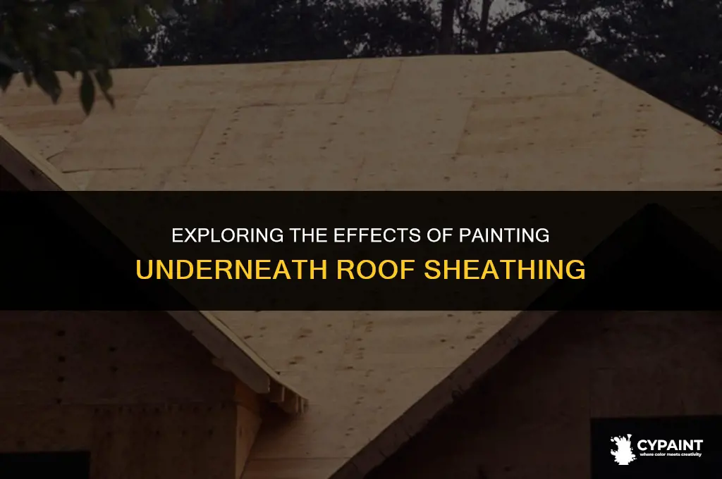 what happens if i paint the underneath of roof sheathing