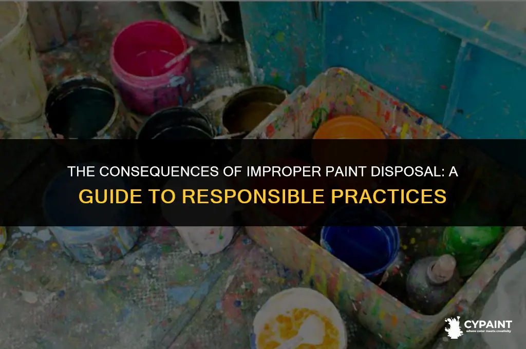 what happens if i throw away paint in the trash