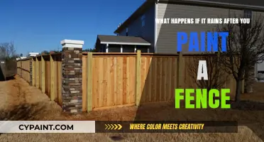 Post-Paint Precipitation: What Happens If It Rains After You Paint a Fence?