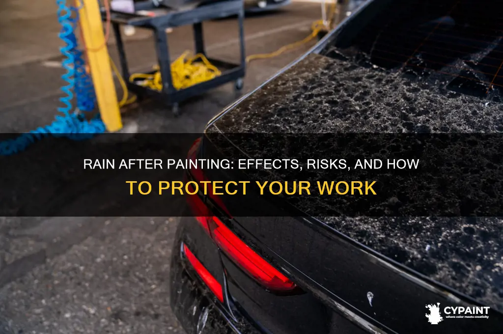 what happens if it rains after you paint