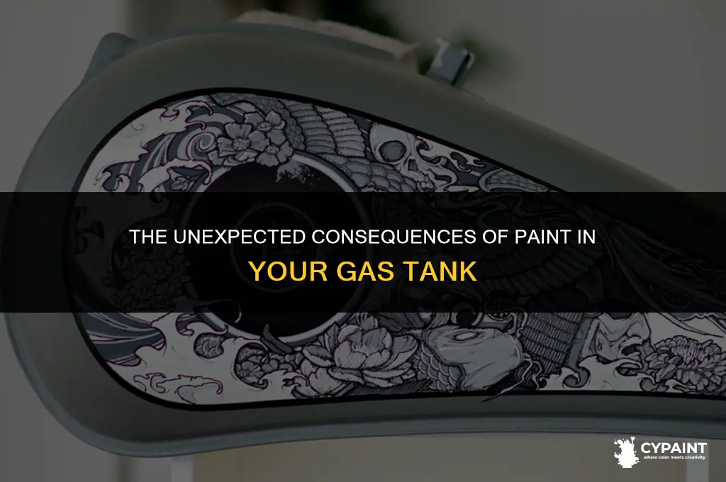 what happens if someone puts paint in your gas tank