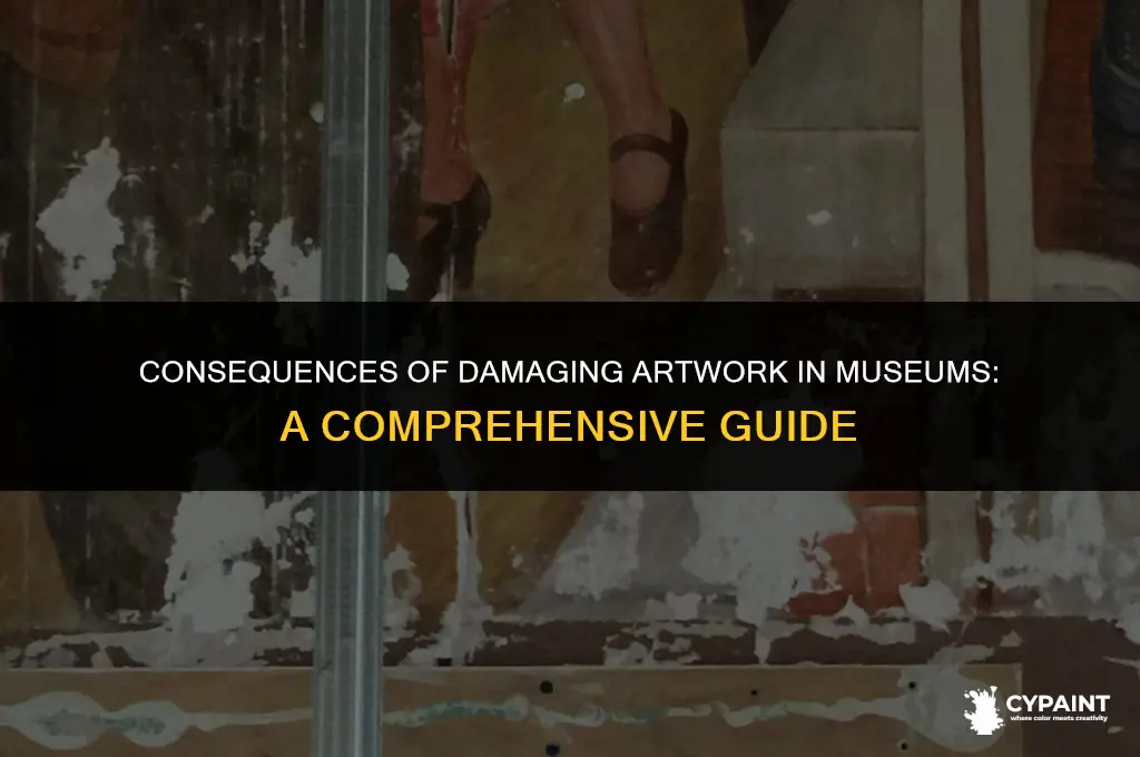what happens if you damage a painting in a museum