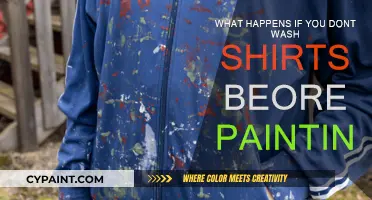 Avoid a Mess: Wash Shirts Before Painting