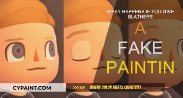 Blathers' Reaction to a Fake Painting
