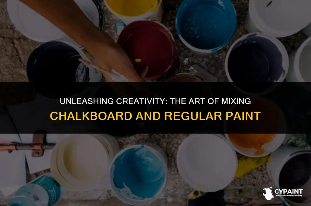 what happens if you mix chalkboard paint and regular paint