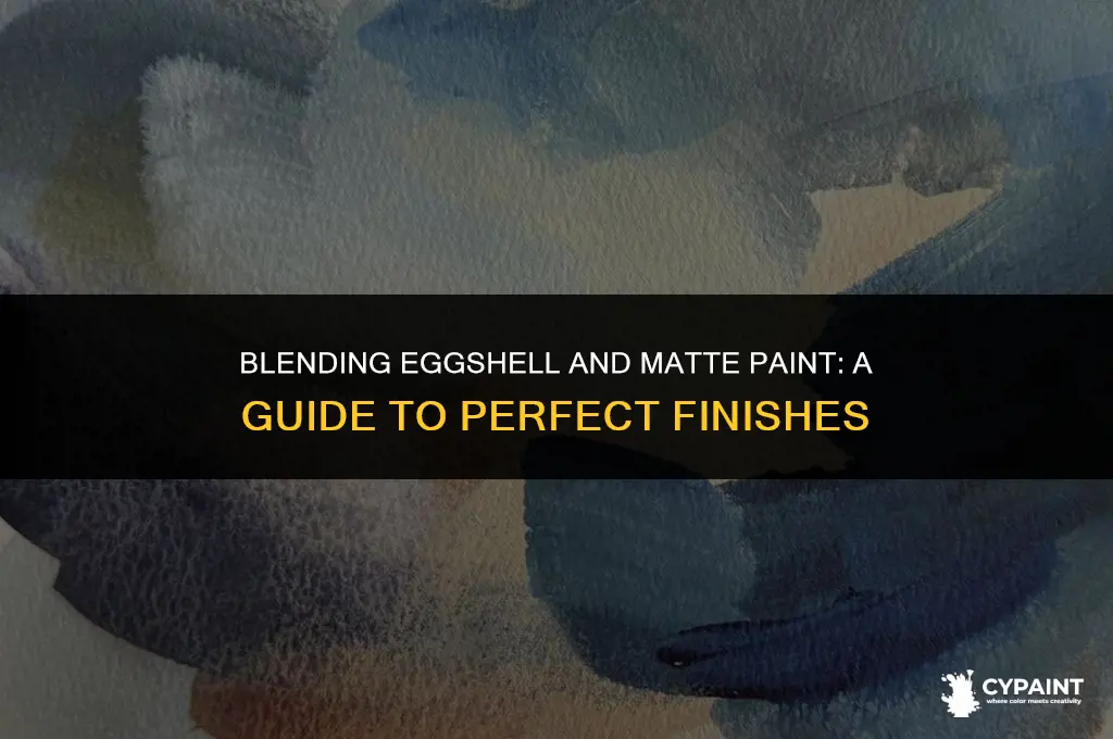 what happens if you mix eggshell and matte finish paint