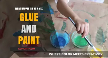 Mixing Glue and Paint: Unexpected Results and Creative Possibilities