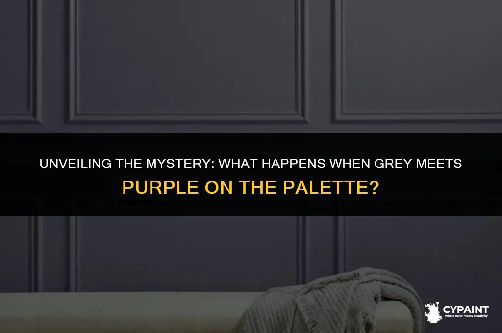 what happens if you mix grey and purple paint together