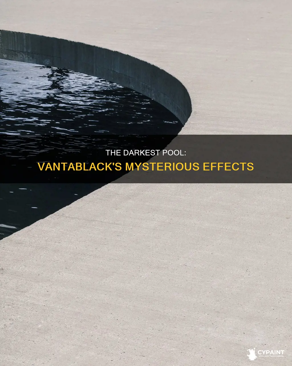 what happens if you paint a pool with vantablack