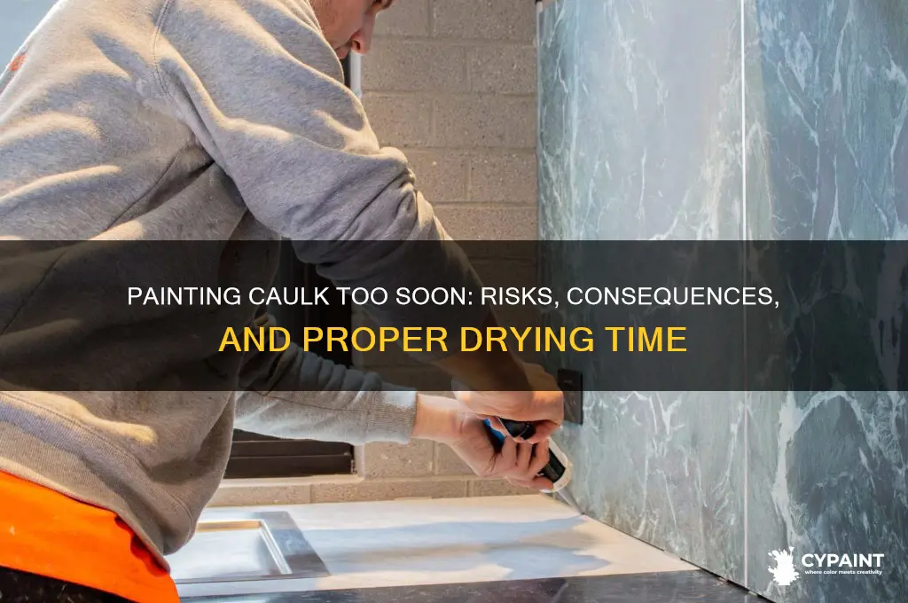 what happens if you paint caulk too soon