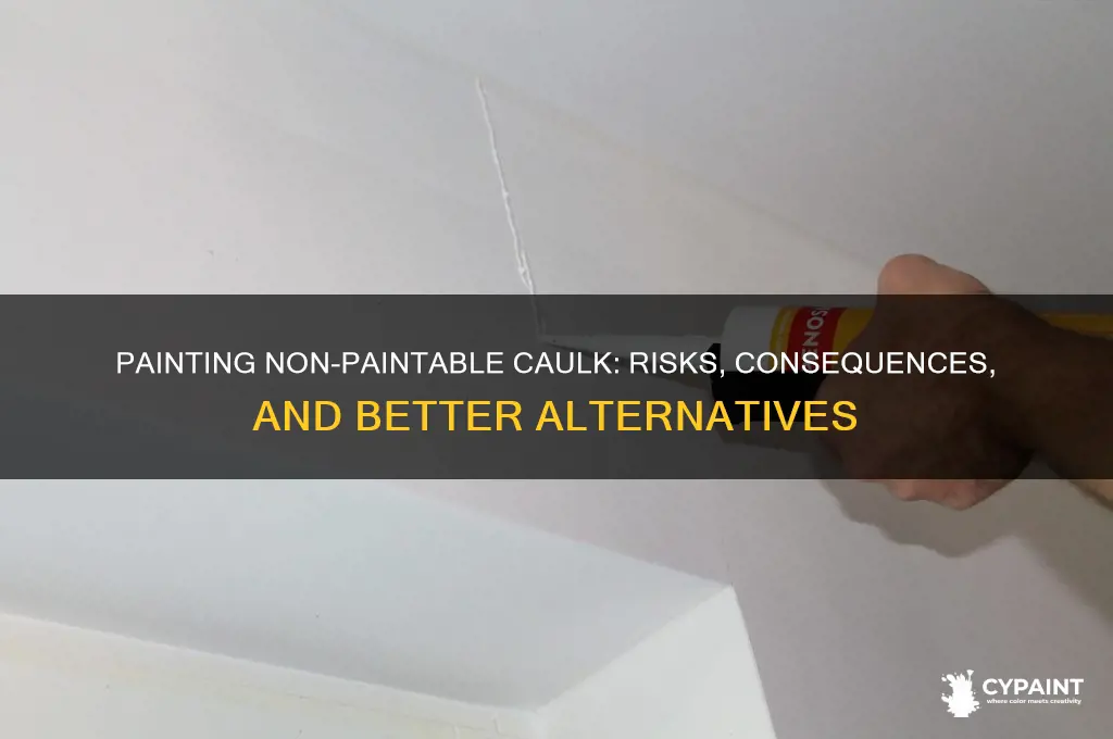 what happens if you paint non paintable caulk