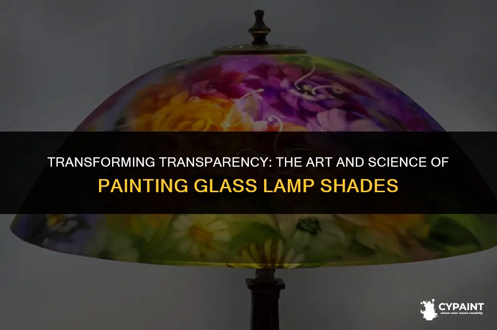 what happens if you paint on a glass lamp shade