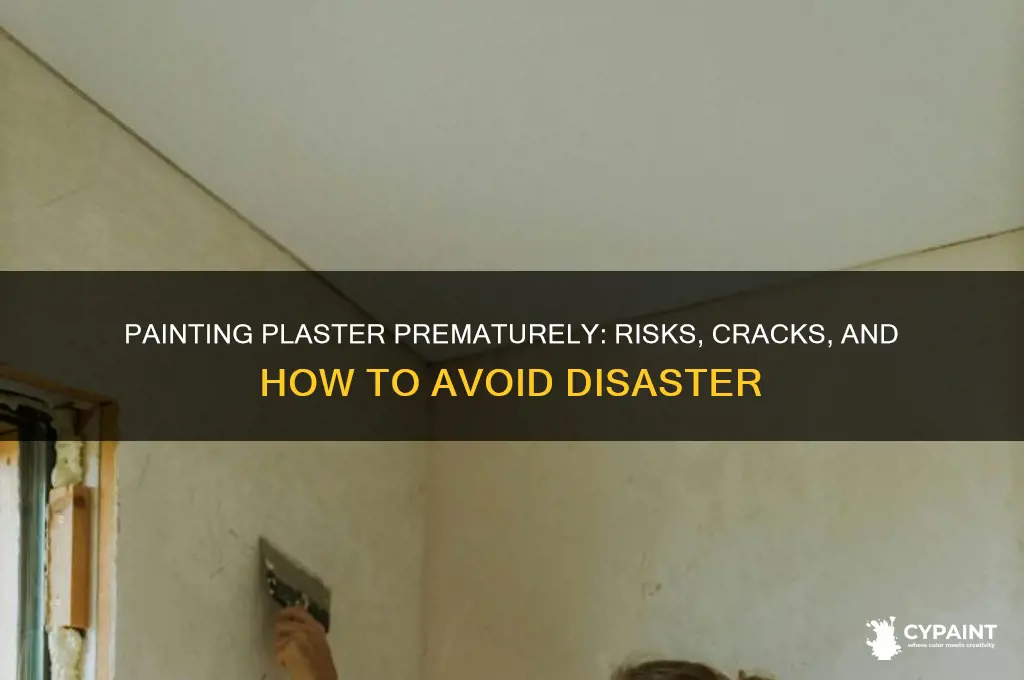 what happens if you paint plaster too soon