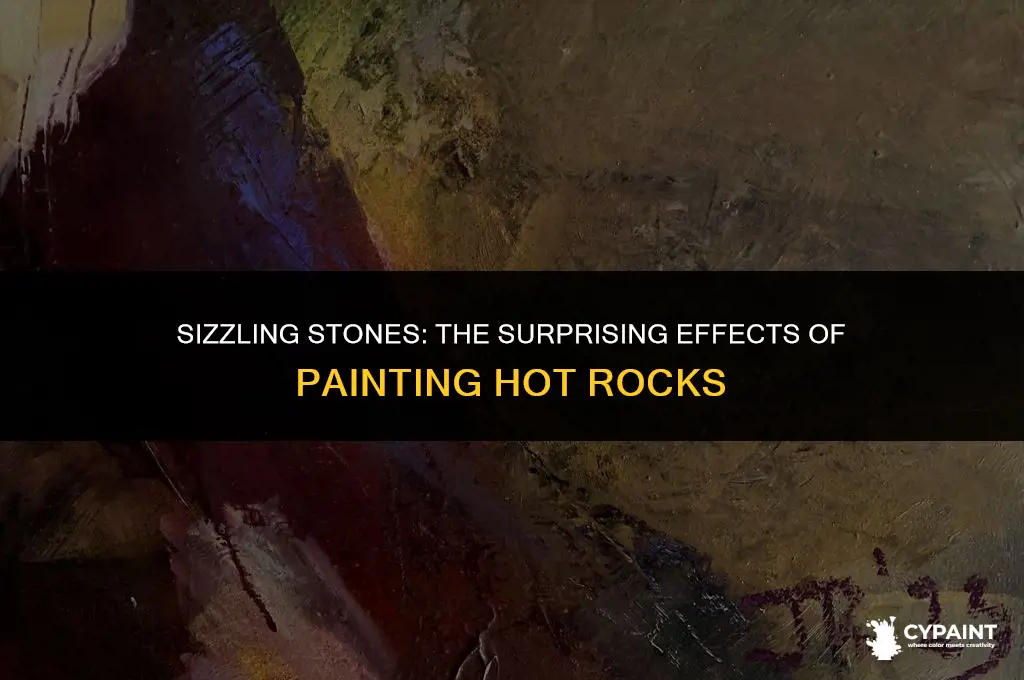 what happens if you paint rocks when they are hot