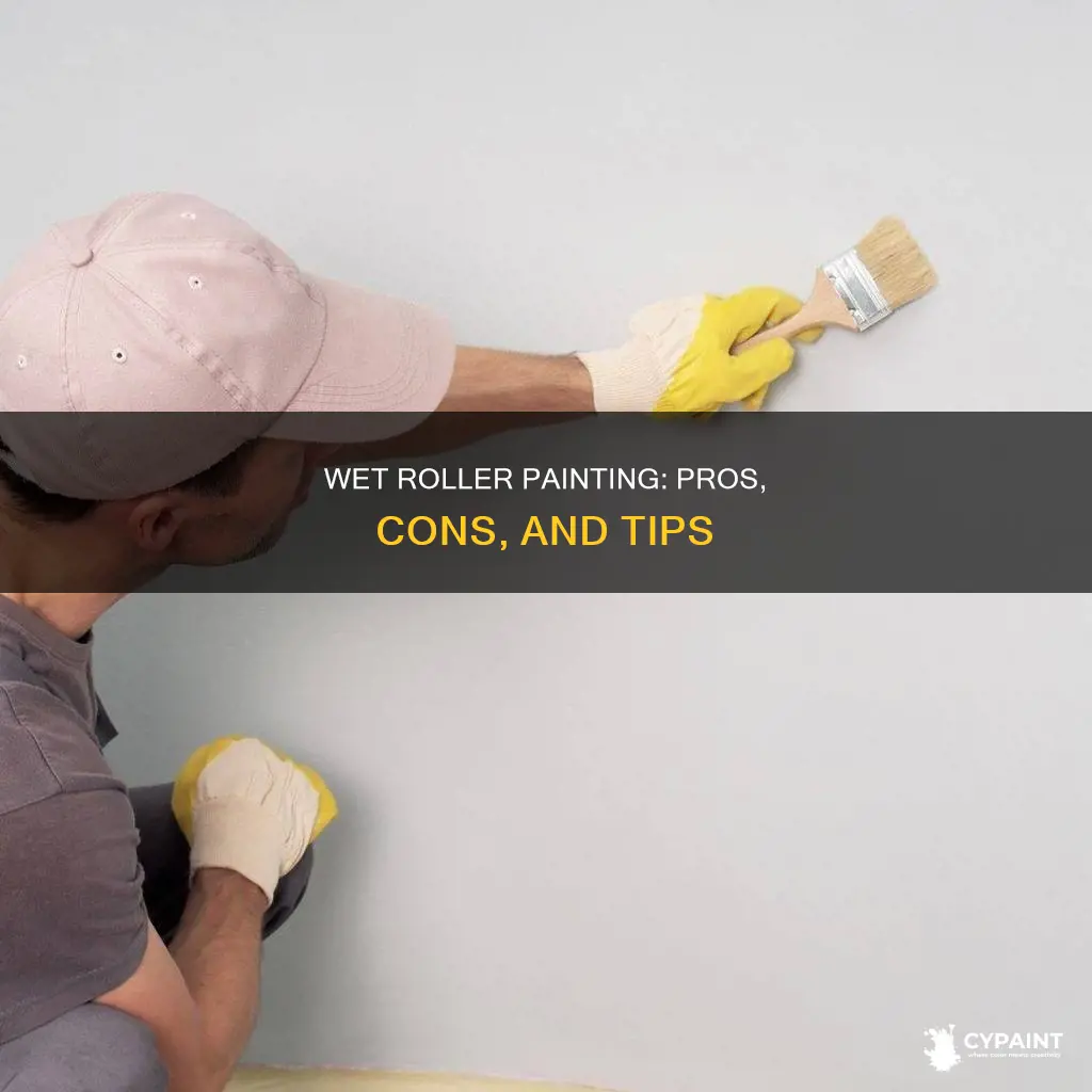 what happens if you paint with a wet roller