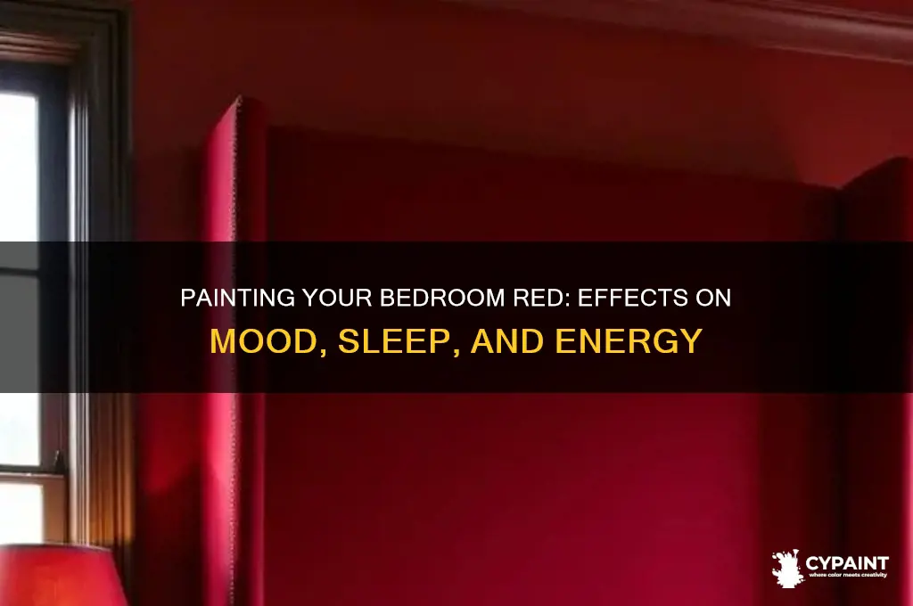 what happens if you paint your bedroom red