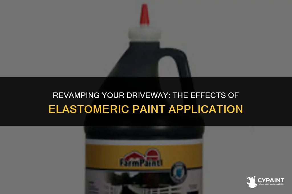 what happens if you put elstrometric paint on a driveway