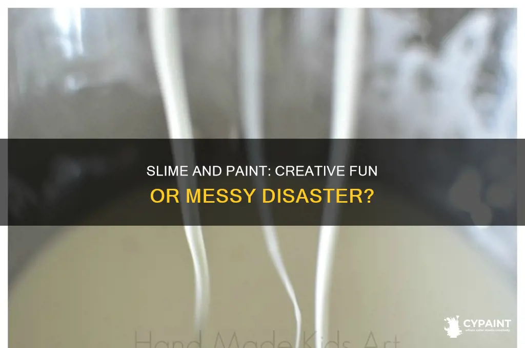 what happens if you put paint in slime