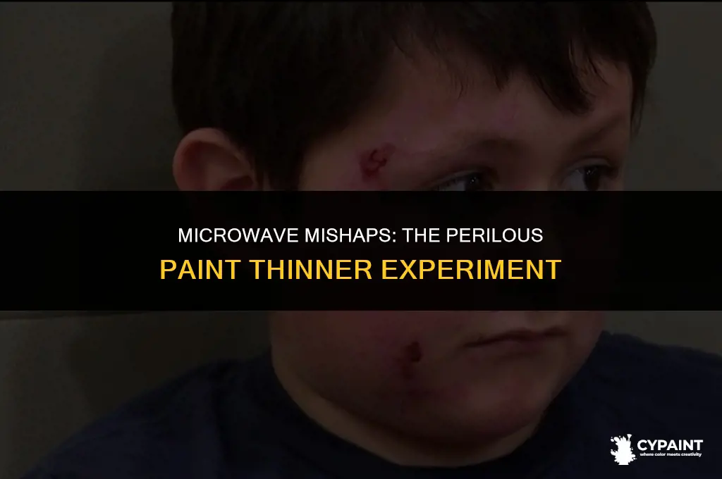 what happens if you put paint thinner in a microwave