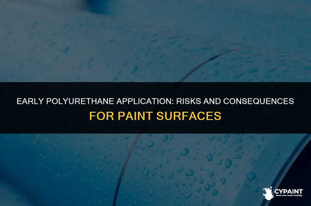 what happens if you put polyracylic on paint too soon