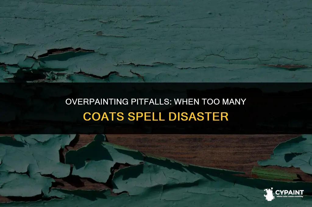 what happens if you put too many coats of paint