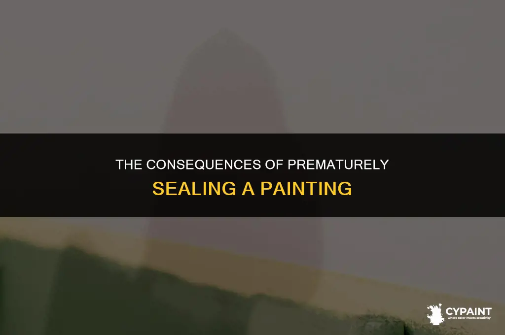 what happens if you seal a painting before it