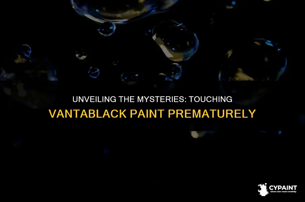 what happens if you touch vantablack paint before it dries