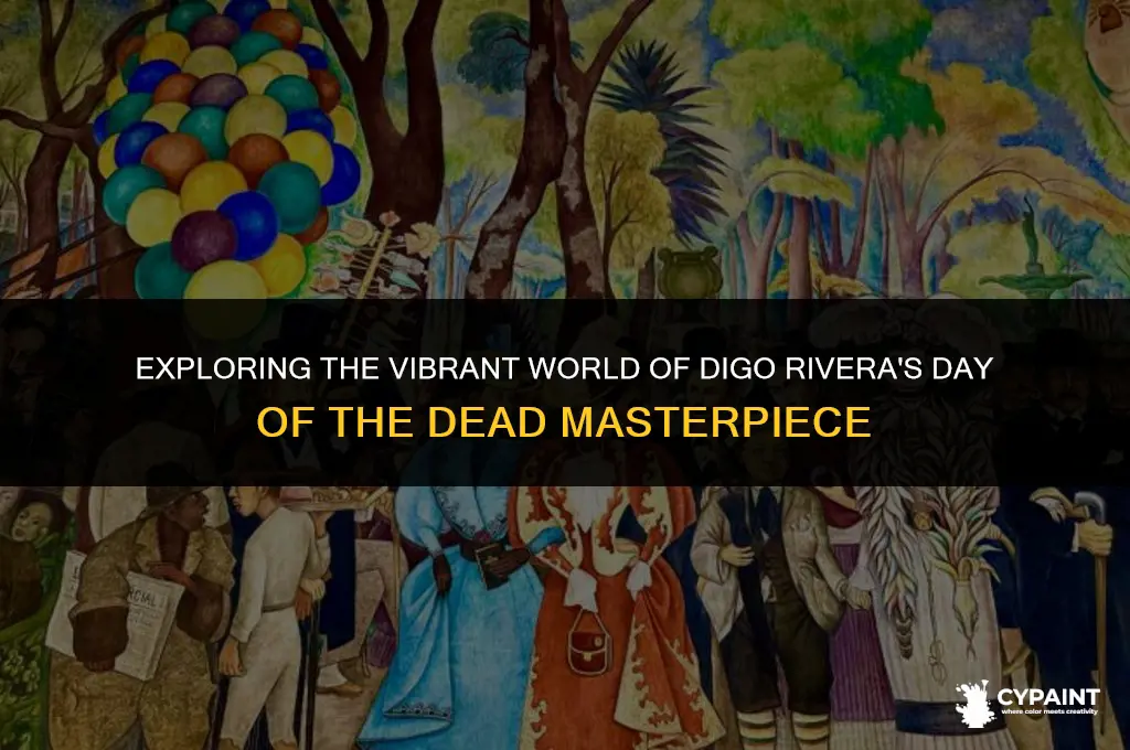 what happens in digo riveras day of the dead painting