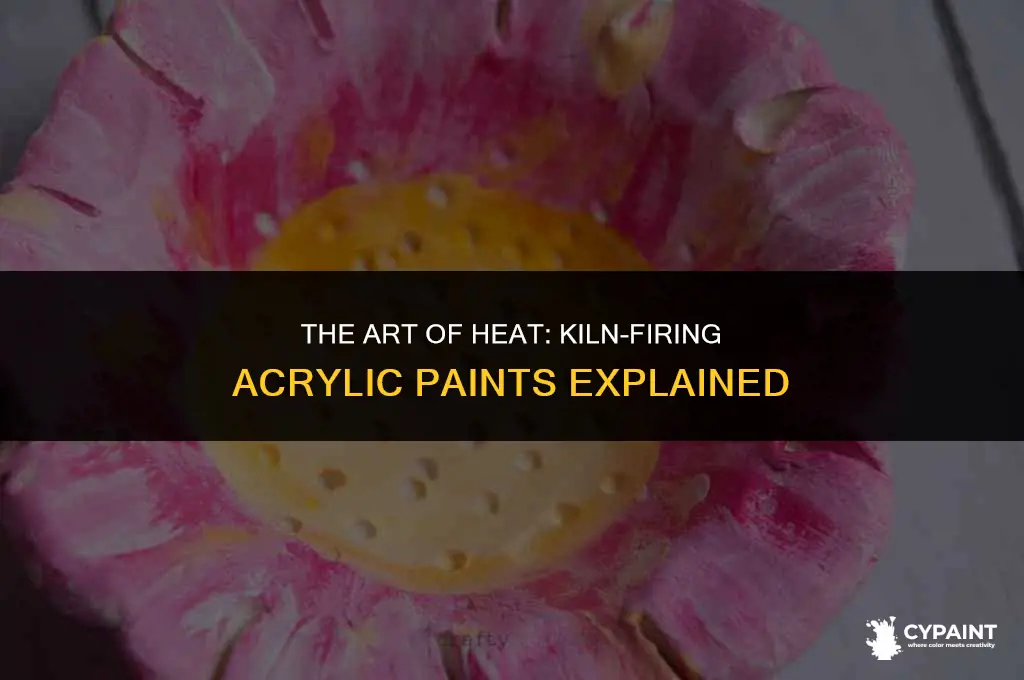 what happens to acryilc paint when fired in a kiln