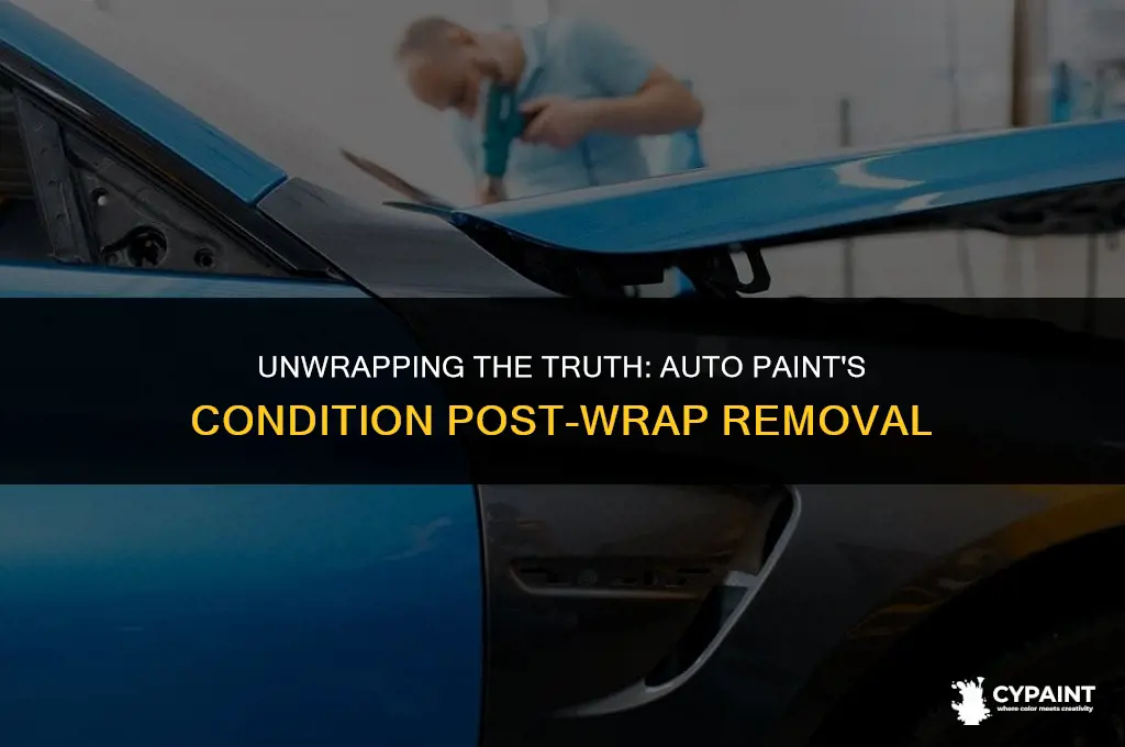 what happens to auto paint after wrap is taken off