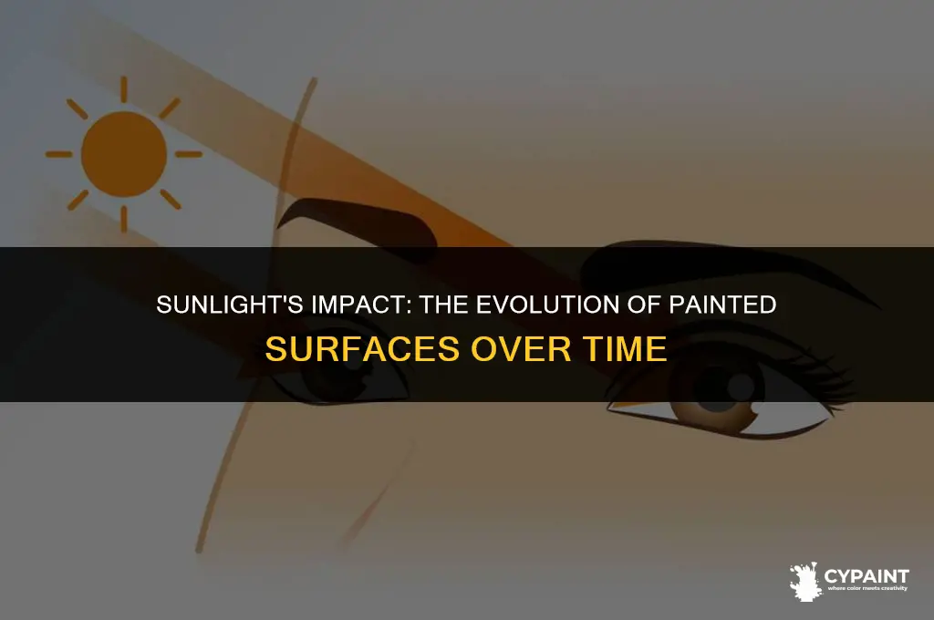 what happens to painted surfaces in the sunlight over time
