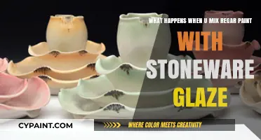 Exploring the Effects of Mixing Regar Paint with Stoneware Glaze