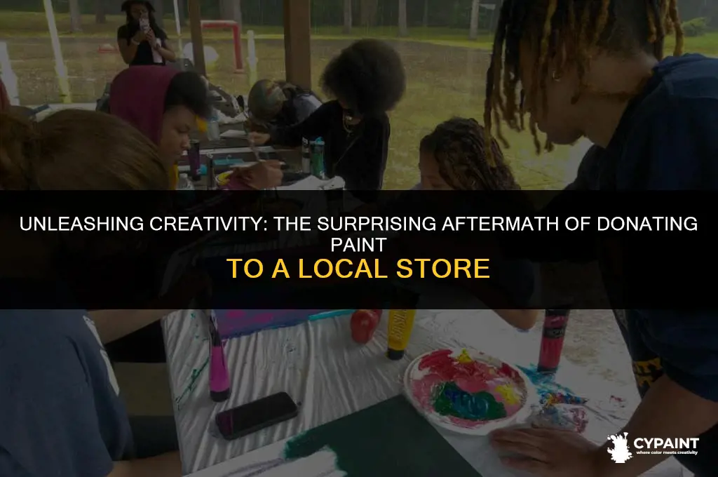 what happens when you give paint to a paint store