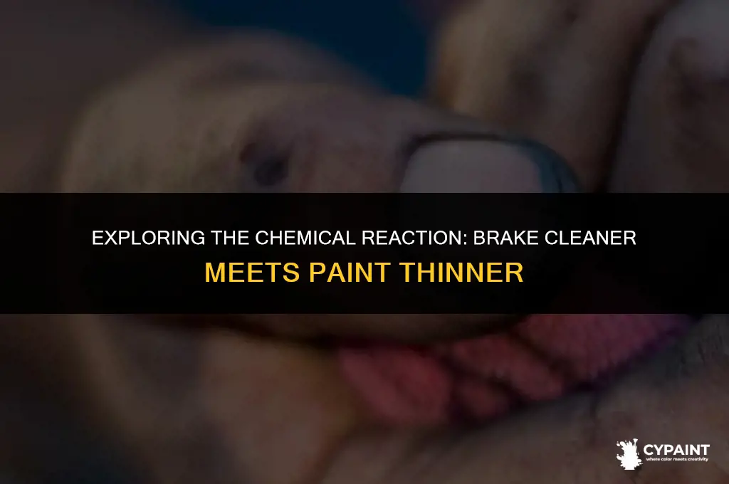what happens when you mix brake cleaner and paint thinner