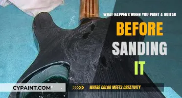 The Consequences of Painting a Guitar Before Sanding It