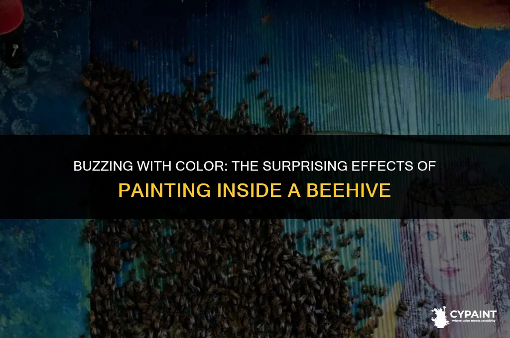 what happens when you paint the inside of a beehive