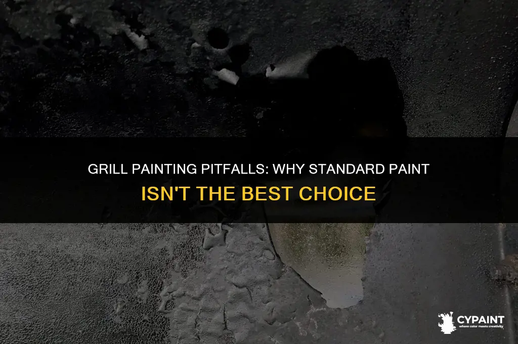 what happens when you paint your grill with standard paint