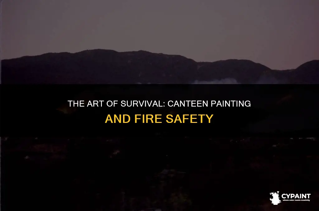 what happens when you place a painted canteen in fire