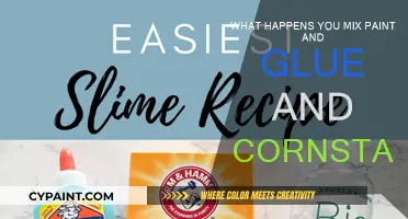 Creating Art: Paint, Glue, and Cornstarch