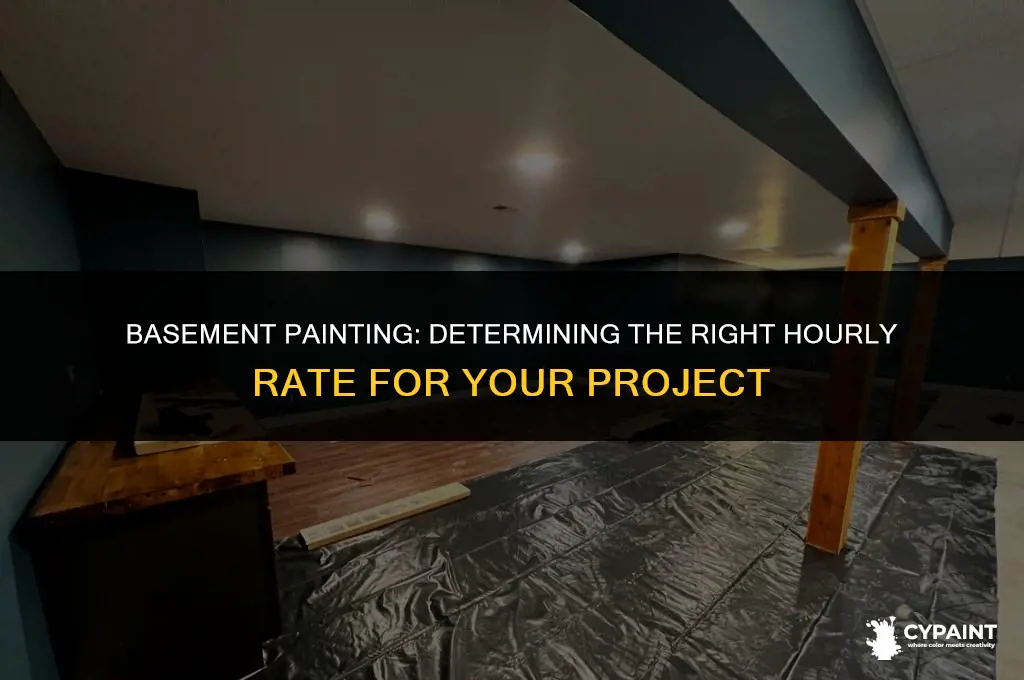 what hourly rate should i pay for painting my basement