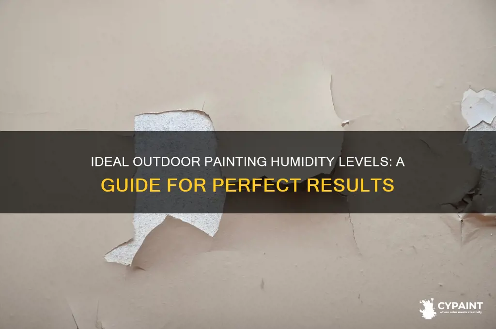 what humidty level is ok to paint outside