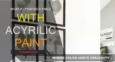 Transforming a Table: Acrylic Paint Makeover