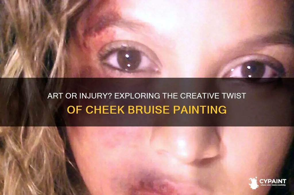 what if the bruise on cheeks is painting