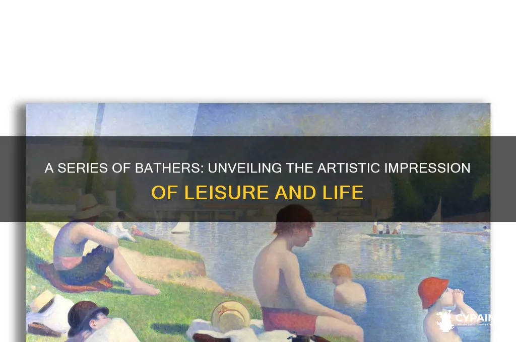 what impression is painted a series of bathers