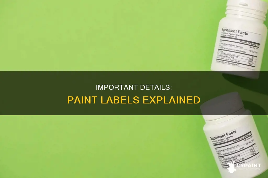 what information must be included on a paint labek