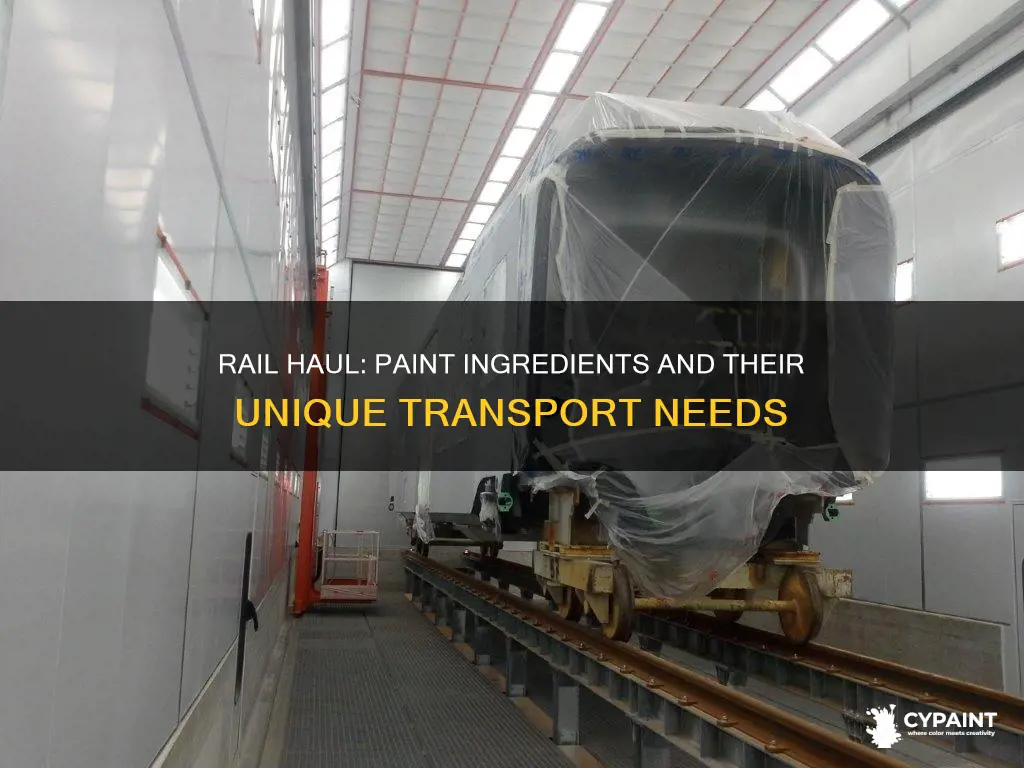 what ingredients in paint would be hauled by rail