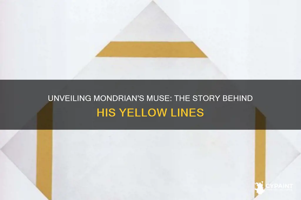 what inspired piet mondrian to paint yellow lines