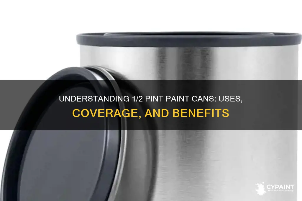 what is 1 2 pint of paint cans
