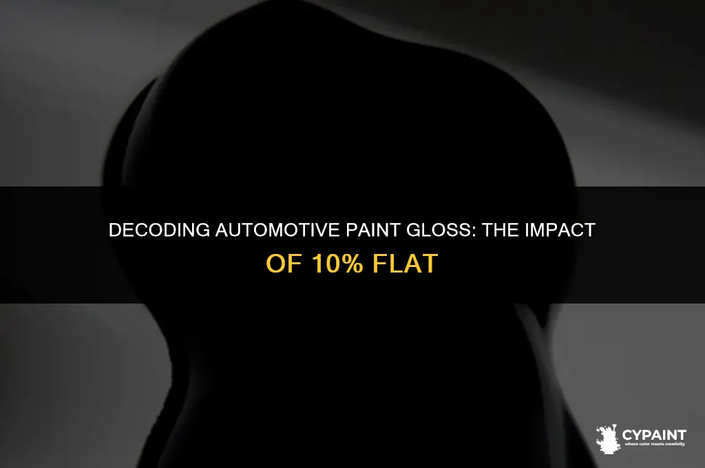 what is 10 percent flat on automotive paint gloss levels