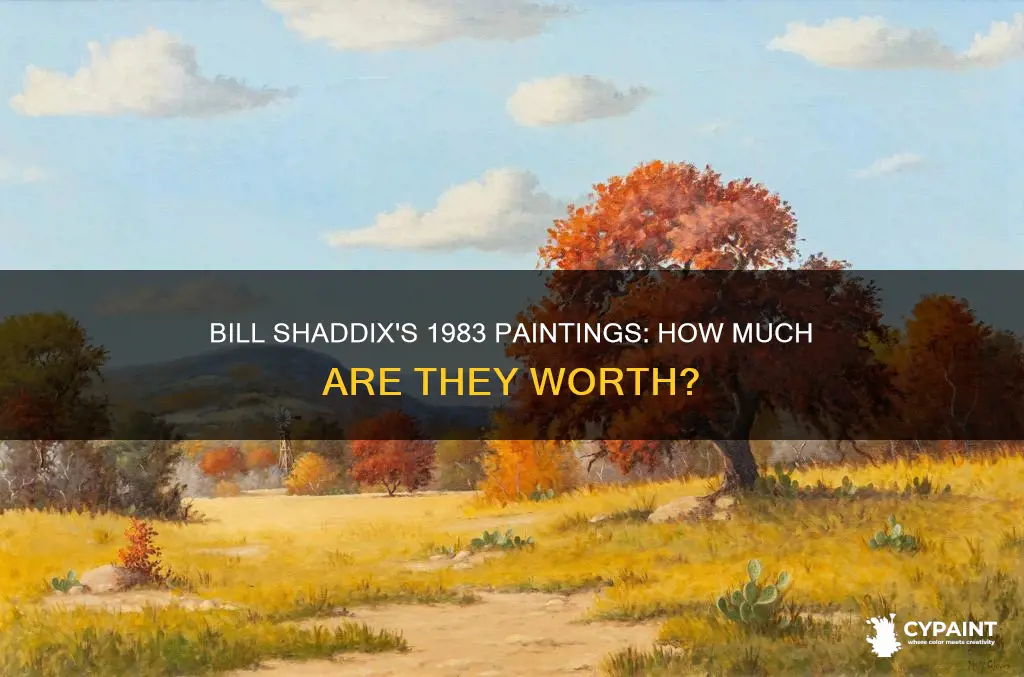 what is a bill shaddix painting from 1983 worth